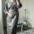 modest fashion Robe en lin brodée