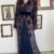 db781ac8-6c90-4b2a-b3fe-261f116eba8b Caftan Velours de Soie Bleu