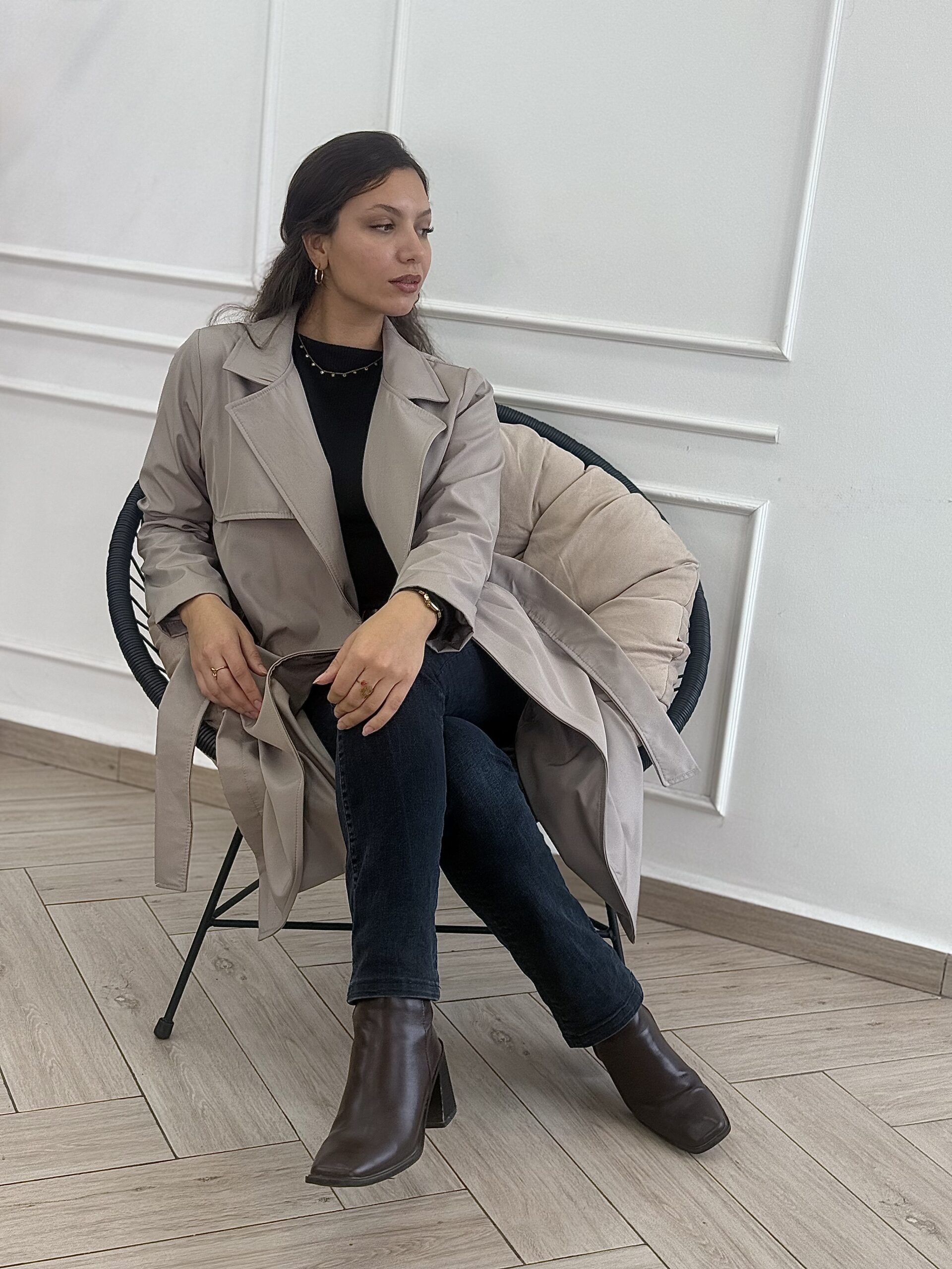 Trench Gris claire